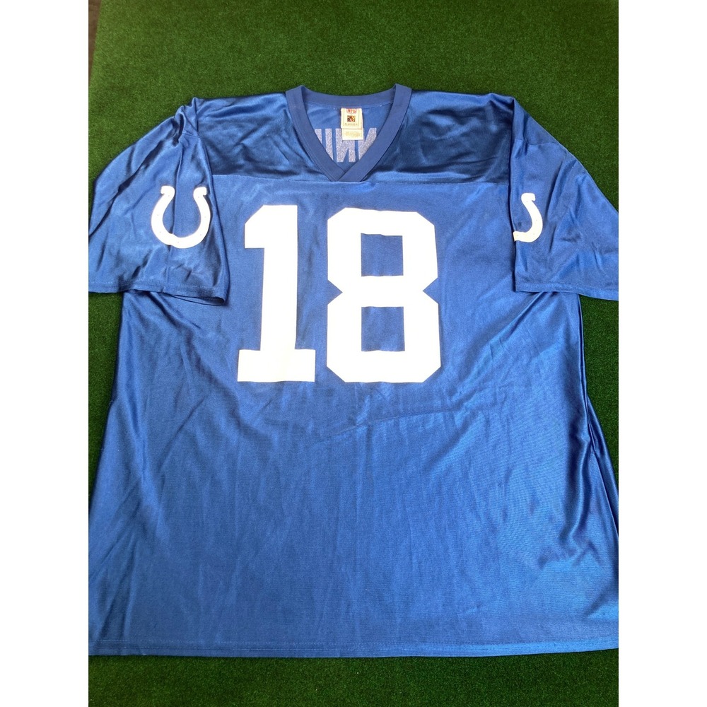 Peyton Manning Indianapolis‎ Colts #18 Blue NFL Football Jersey 2XL